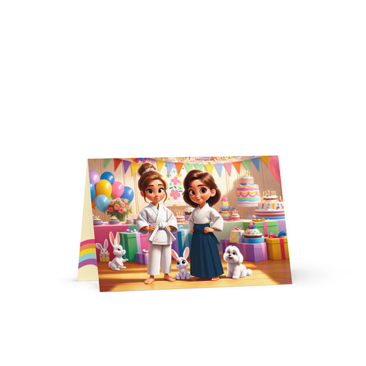 Aikido birthday card | Girls